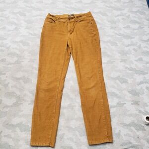 Toad&Co Pants Womens 6 Tan Skinny Corduroy Pockets